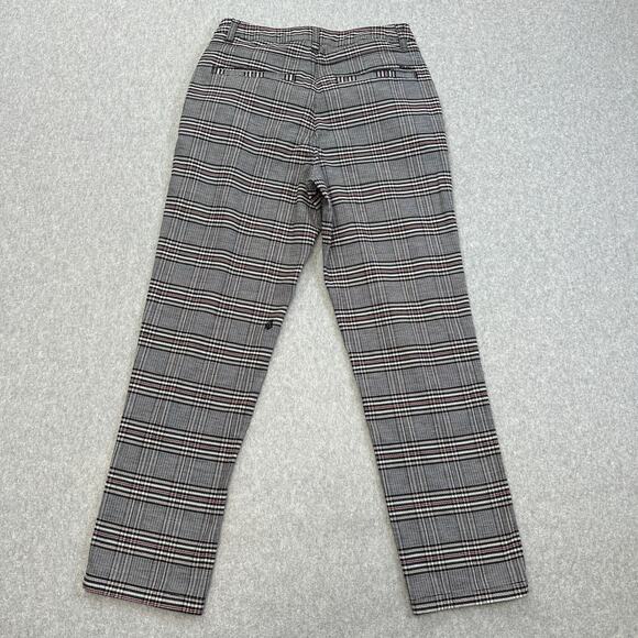 Volcom Pants WMNS SZ 26 Multicolor Skinny High Rise Plaid Academia Preppy Skater - Picture 4 of 13